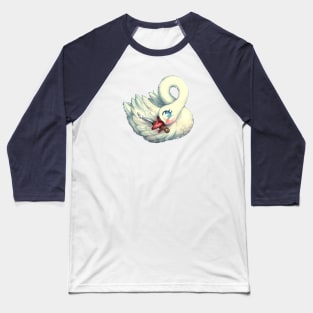 Swan with a Knife Baseball T-Shirt